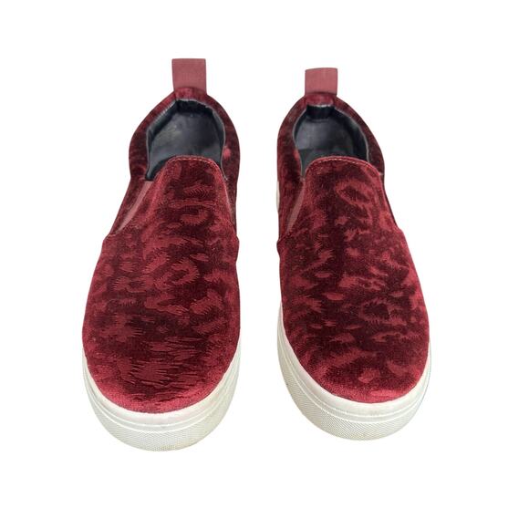 Women's Circus by Sam Edelman Cheetah Velvet Slip On Sneaker Shoes - Size 7.5 - Picture 3 of 9